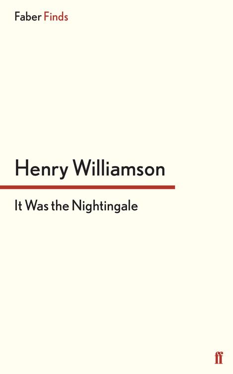 It Was The Nightingale Henry Williamson