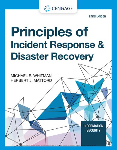 Principles Of Incident Response Disaster Recovery Mindtap Course List 3rd Edition Michael E Whitman Herbert J Mattord