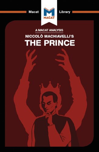 An Analysis Of Niccolo Machiavellis The Prince 1st Edition Riley Quinn