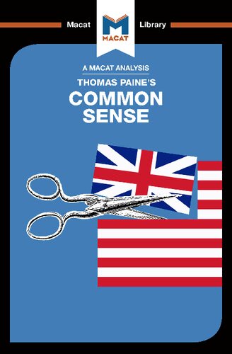 An Analysis Of Thomas Paines Common Sense 1st Edition Ian Jackson