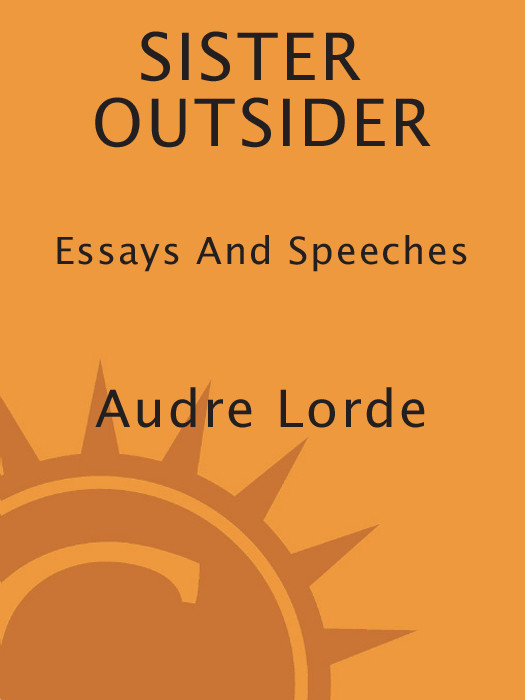 Sister Outsider Audre Lorde