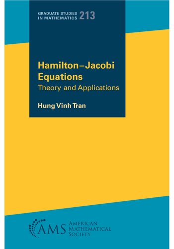 Hamiltonjacobi Equations Theory And Applications Hung Vinh Tran