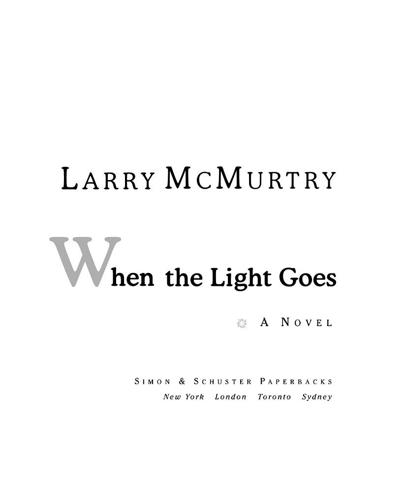 When The Light Goes Larry Mcmurtry