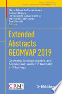 Extended Abstracts Geomvap 2019 Geometry Topology Algebra And Applications Women In Geometry And Topology Maria Alberichcarramiana