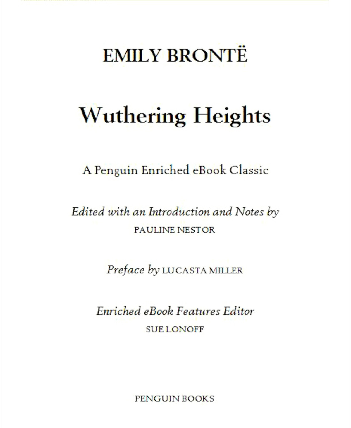 Wuthering Heights Emily Brontë