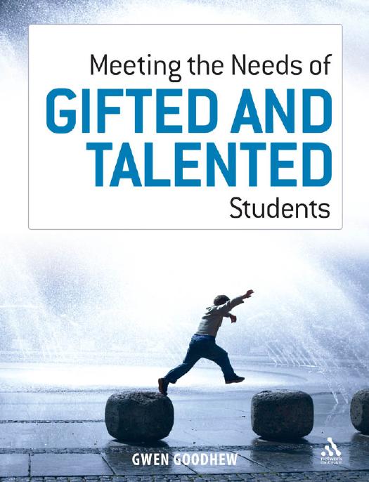 Meeting The Needs Of Gifted And Talented Students New Edition Goodhew