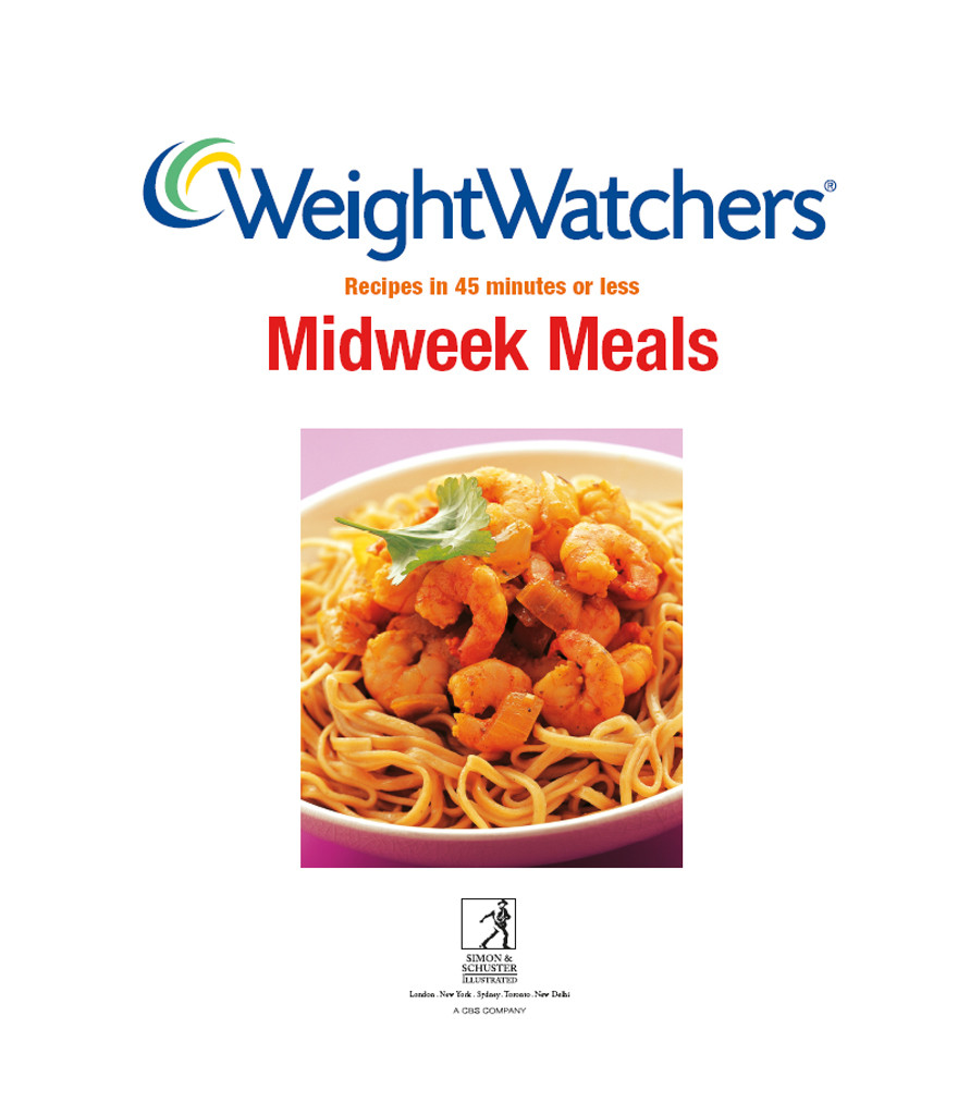Weight Watchers Mini Series Midweek Meals Weight Watchers