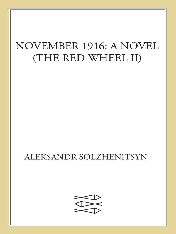 November 1916 Aleksandr Solzhenitsyn