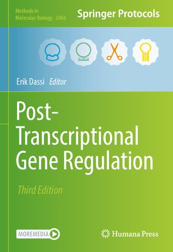 Posttranscriptional Gene Regulation 3rd Edition Erik Dassi