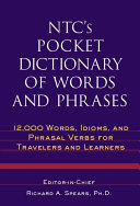 Ntcs Pocket Dictionary Of Words And Phrases Richard A Spears