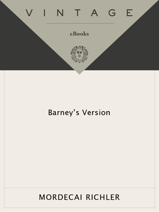 Barneys Version Mordecai Richler
