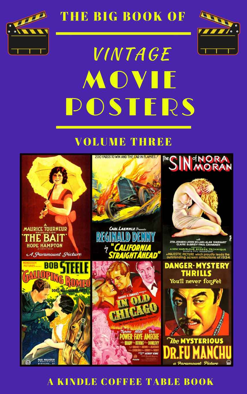The Big Book Of Vintage Movie Posters Volume Three A Kindle Coffee Table Book Douglas Delong