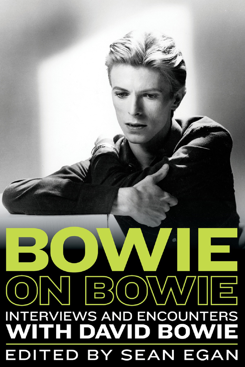 Bowie On Bowie Sean Egan