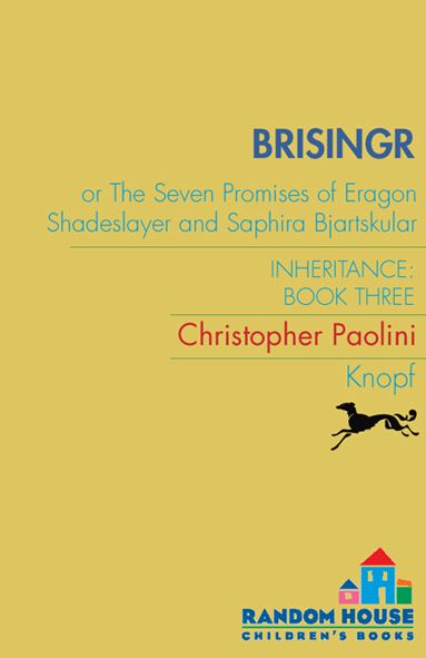 Brisingr Inheritance Book 3 The Inheritance Cycle Christopher Paolini
