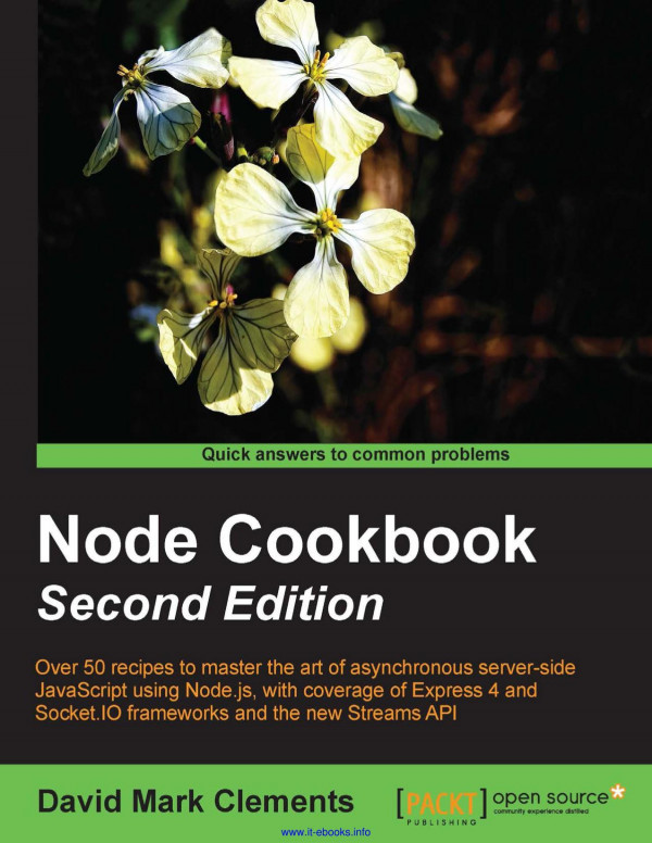 Node Cookbook 2nd Edition David Mark Clements