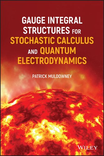 Gauge Integral Structures For Stochastic Calculus And Quantum Electrodynamics 1st Edition Patrick Muldowney