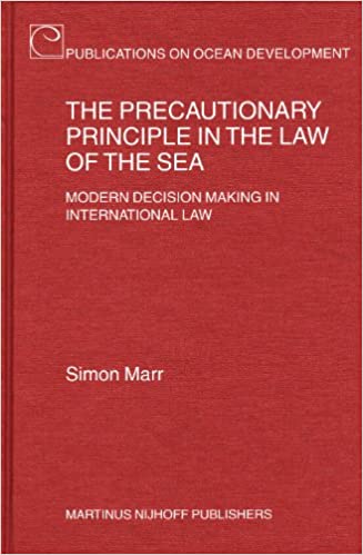 The Precautionary Principle In The Law Of The Sea Modem Decision Making In International Law Simon Marr