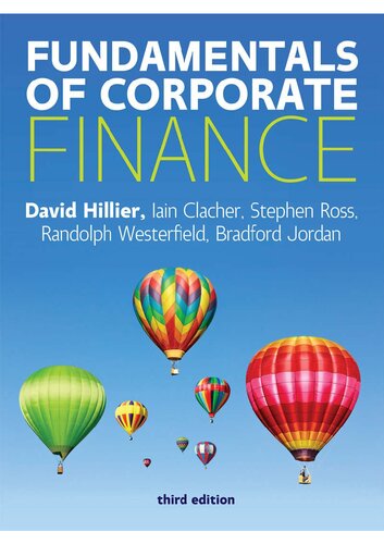 Fundamentals Of Corporate Finance 3rd Edition David Hillier Iain Clacher