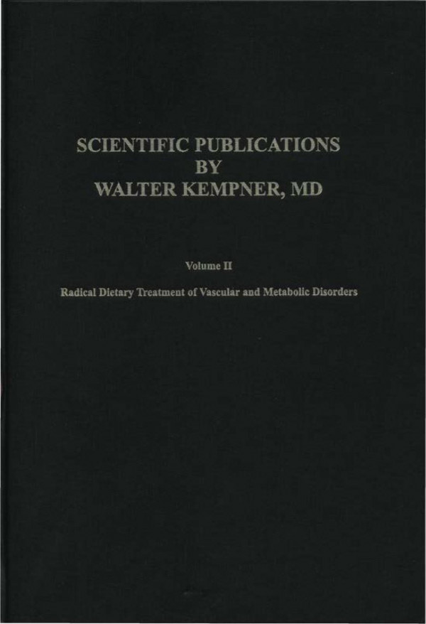 Scientific Publications By Walter Kempner Md Kempner Walter