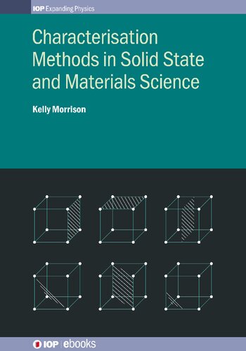 Characterisation Methods In Solid State And Materials Science Morrison