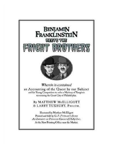 Benjamin Franklinstein Meets The Fright Brothers Tuxbury Larry David Mcelligott Matthew