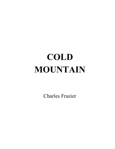 Cold Mountain Frazier Charles