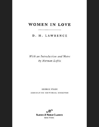 Women In Love Lawrence D H