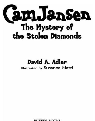Cam Jansen And The Mystery Of Stolen Diamonds Adler David A