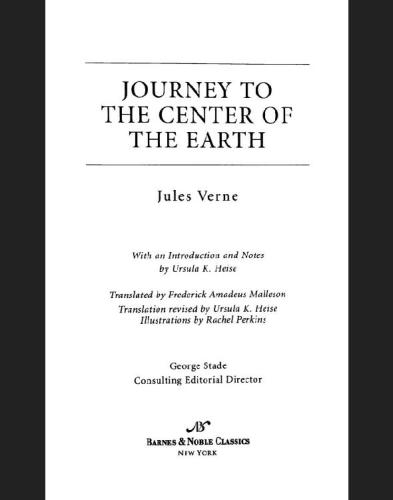 Journey To The Center Of The Earth Verne Jules