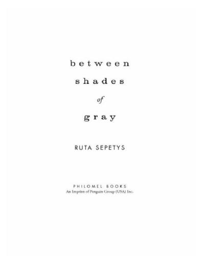 Between Shades Of Gray Sepetys Ruta