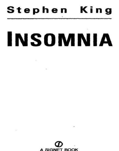 Insomnia King Stephen