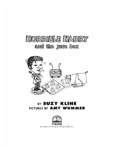 Horrible Harry The June Box Kline Suzy