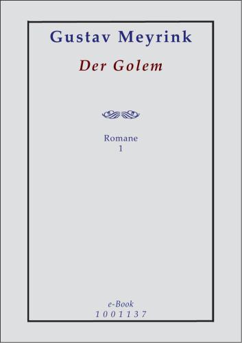 Der Golem Meyrink Gustav