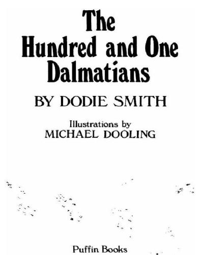 The Hundred And One 101 Dalmatians Smith Dodie