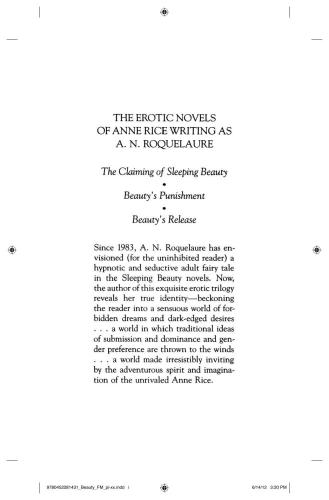 Beautys Punishment Roquelaure A N Rice Anne