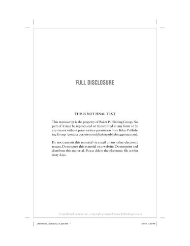 Full Disclosure Henderson Dee