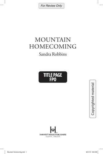 Mountain Homecoming Robbins Sandra