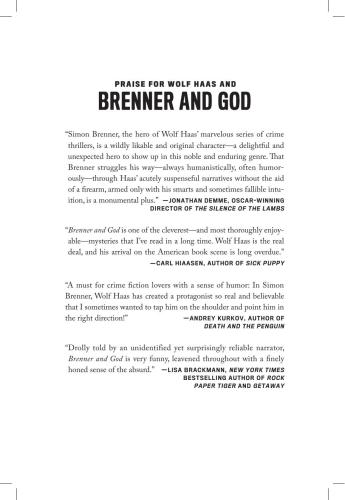 Brenner And God Haas Wolf Janusch Annie