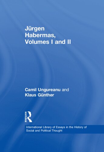 Jrgen Habermas 1st Edition Camil Ungureanu Klaus Gnther Christian Joerges