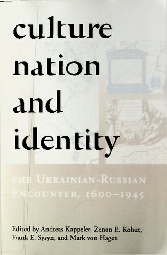 Culture Nation And Identity Uk Ed Andreas Kappeler Zenon E Kohut