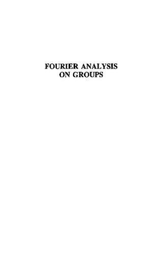 Fourier Analysis On Groups Walter Rudin