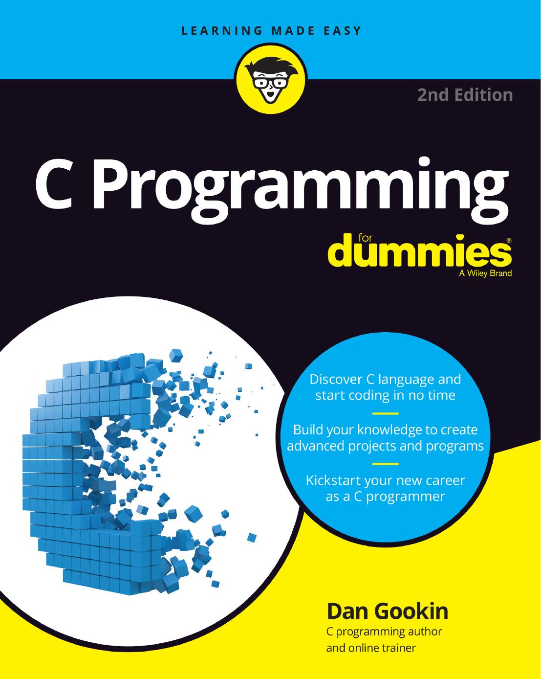 C Programming For Dummies 2nd Edition Dan Gookin
