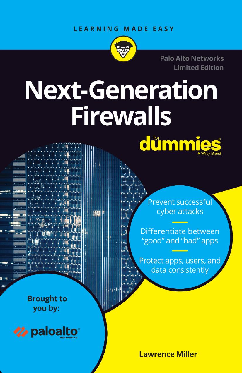Nextgeneration Firewalls For Dummies 2nd Palo Alto Special Edition Lawrence C Miller