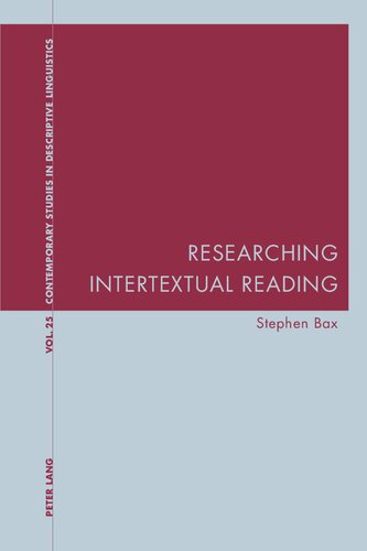 Researching Intertextual Reading Stephen Bax