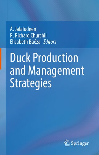 Duck Production And Management Strategies