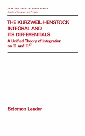 The Kurzweilhenstock Integral And Its Differential Solomon Leader