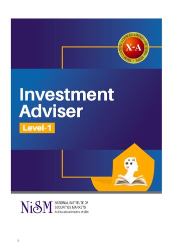 Investment Adviser Level1 July 2021 Nism