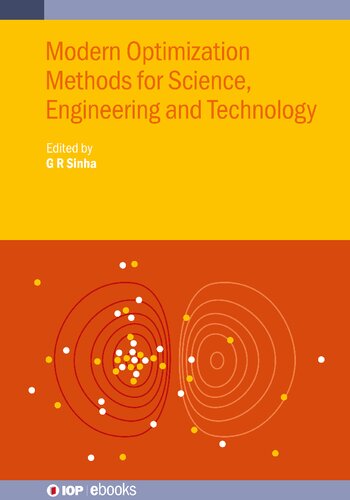 Modern Optimization Methods For Science Engineering And Technology G R Sinha