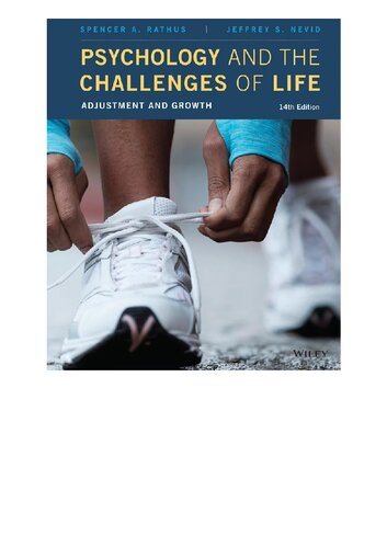 Psychology And The Challenges Of Life Adjustment And Growth 14th Edition Spencer A Rathus