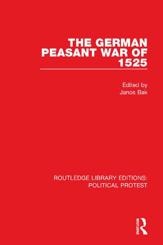 The German Peasant War Of 1525 Janos Bak